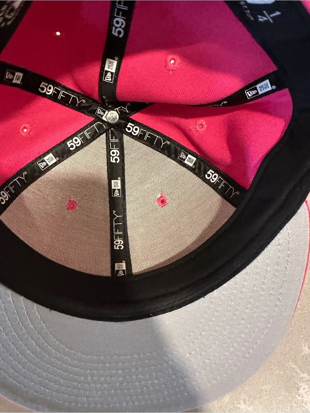 New Era Kids Los Angeles Dodgers Hot Pink Snapback Hat with White Logo
